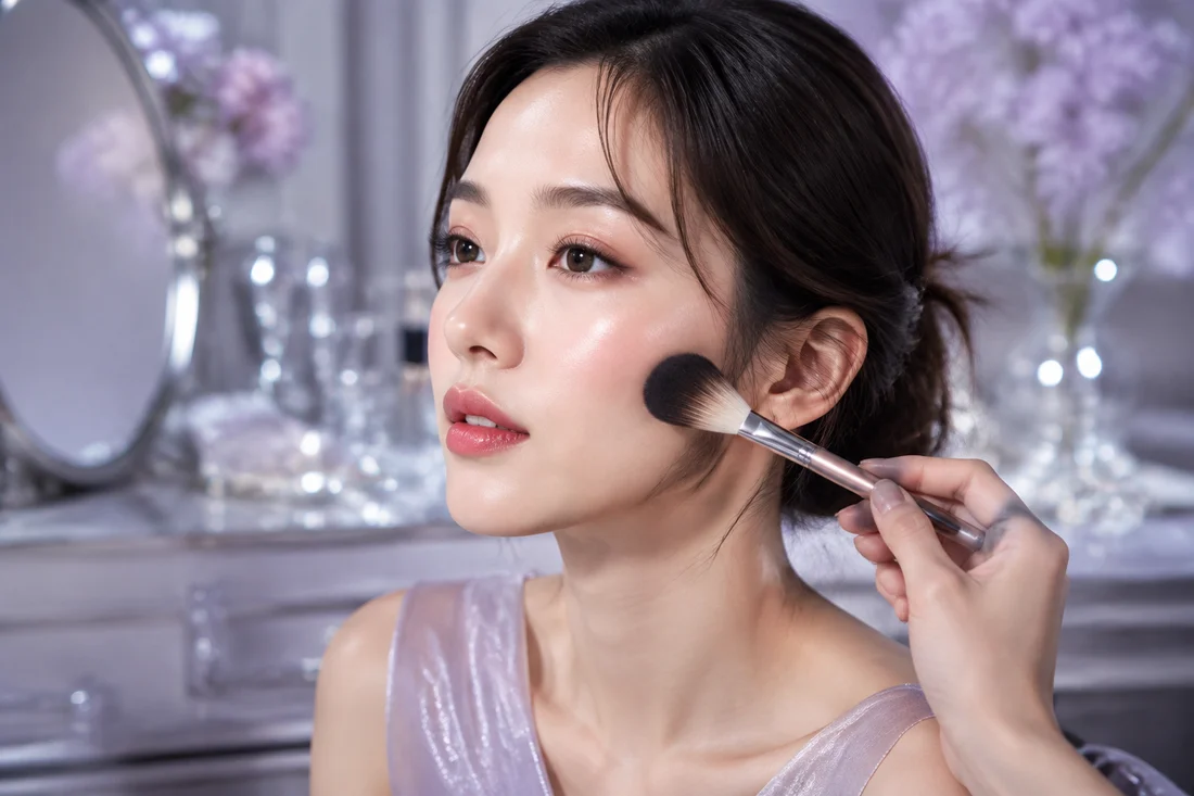 Makeup concept image, not an actual studio photo